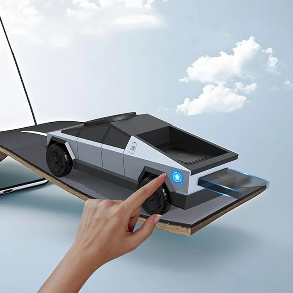 3 in 1 Charging Station Cybertruck Magnetic Wireless Charger for iPhone 16/15/14/13/12 Series for Watch 10 9 8 7 6 for Airpods