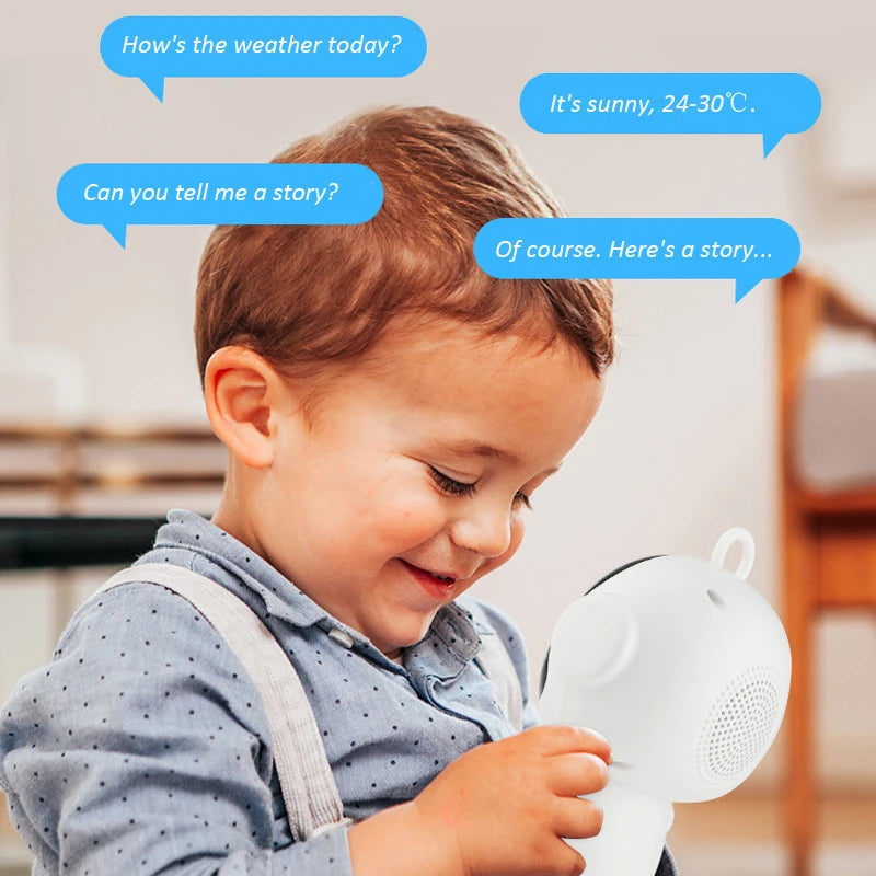 Tuya Smart AI Robot Multilingual WiFi Early Education Toys for Children Speech Recognition & Voice Interactive Educational Learning Machine