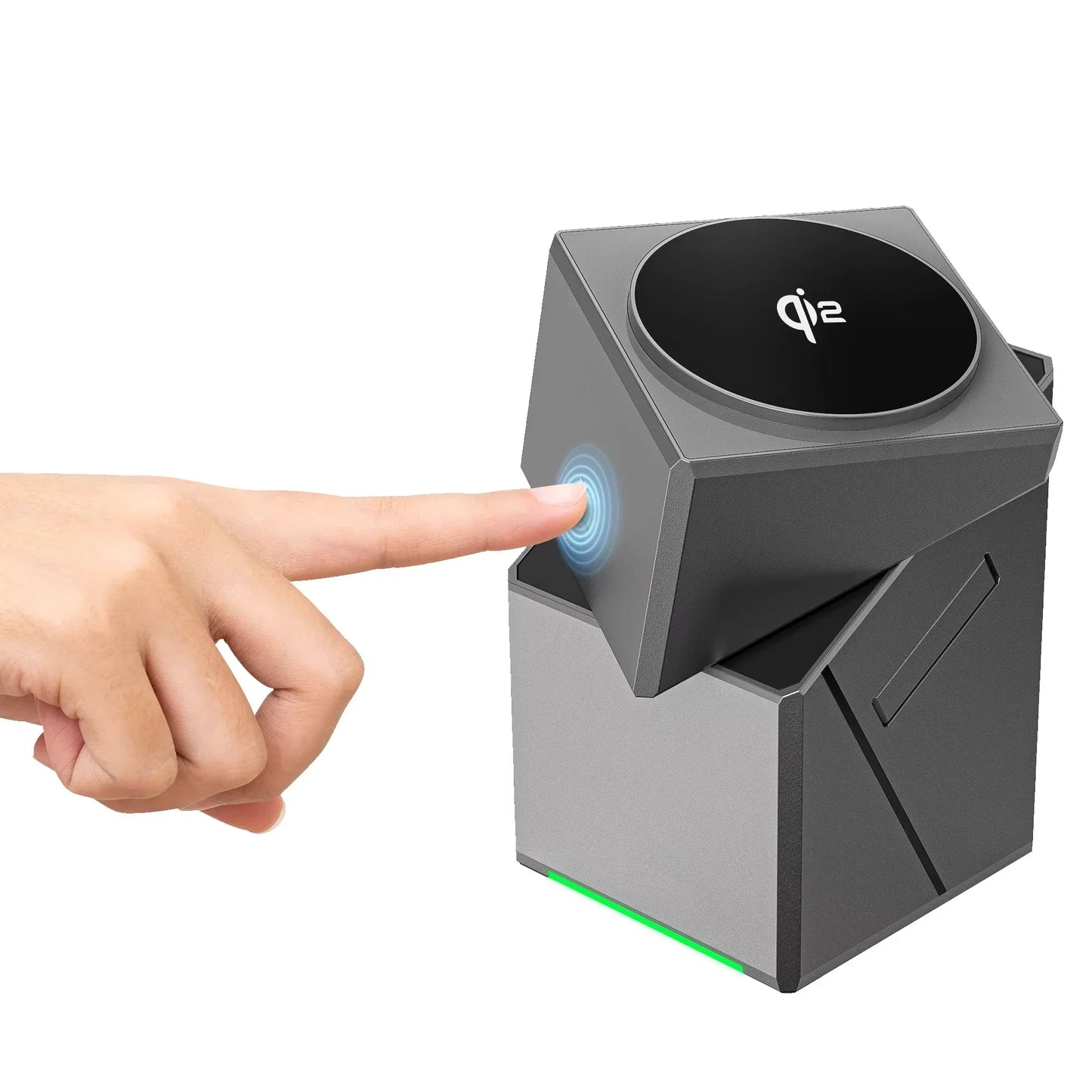 15W Qi2 3 In 1 Touch Autorotation Magsafe Magnetic Wireless Charger For Android iPhone iWatch Airpods Fast Charging Dock Station