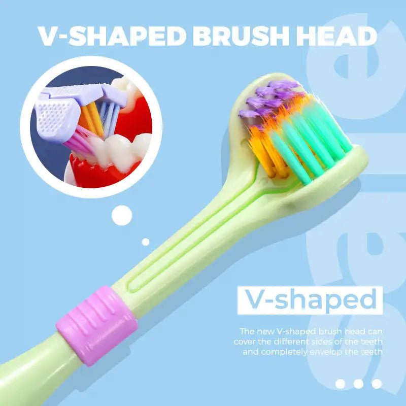 Three Sided Soft Hair Tooth Toothbrush Ultra Fine Soft Toothbrush Oral Care Safety Teeth Brush Oral Health Cleaner
