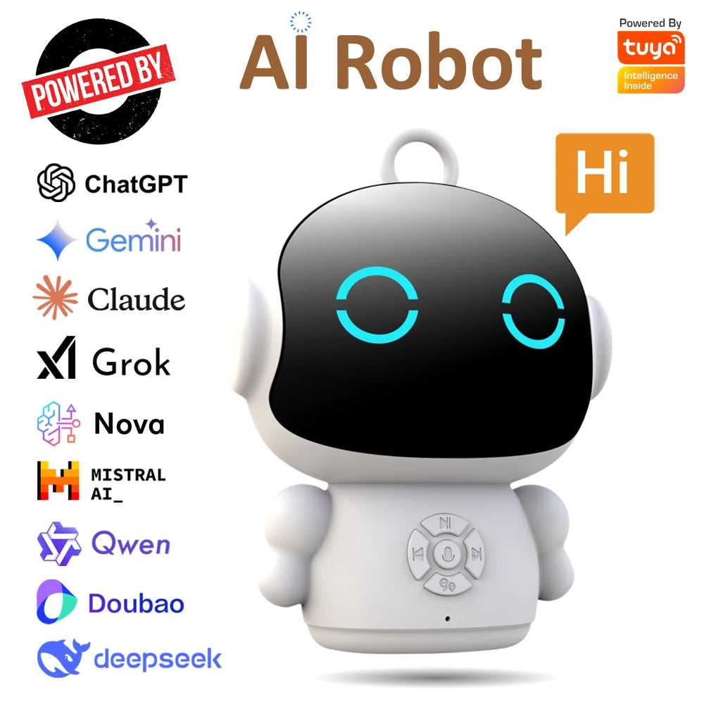 Tuya Smart AI Robot Multilingual WiFi Early Education Toys for Children Speech Recognition & Voice Interactive Educational Learning Machine